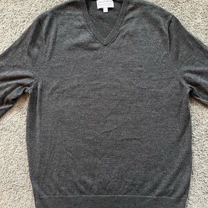 Calvin Klein Dark Gray V-Neck Sweater